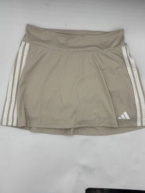Adidas Essentials 3-Stripe Workout Skort in Wonder Alumina